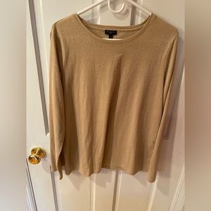 Gold Sparkle Talbots Long Sleeve Tee